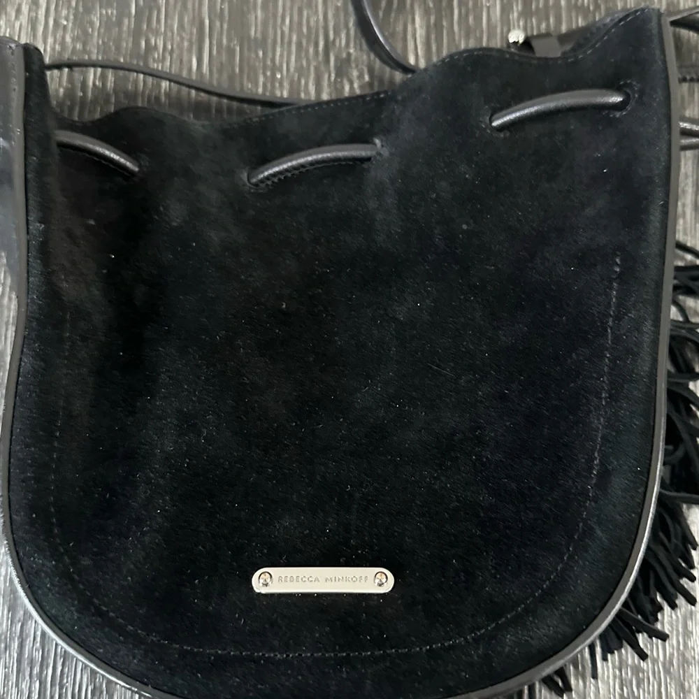 Rebecca Minkoff Black Shoulder Bag with Tassel - Picture 6 of 16
